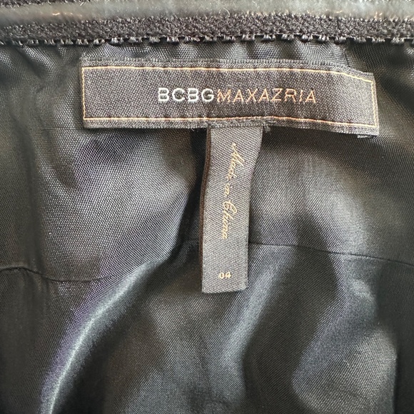 BCBGMaxAzria One Shoulder Mini Dress, Size 4 - Picture 3 of 3